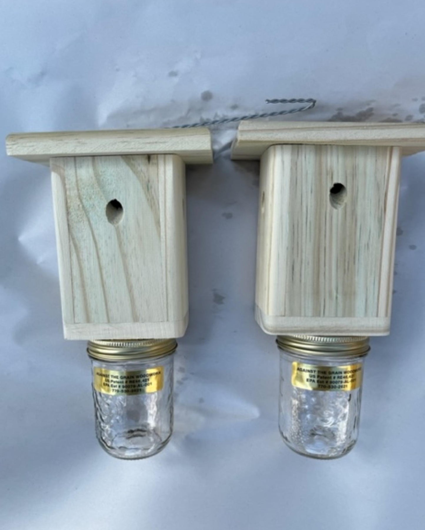 Best Carpenter Bee Trap - Carpenter Bee Trap - Wood Boring Bee Trap-Carpenter Bee Trap for Outdoors -Chemical Free -Free Shipping - Set of 2