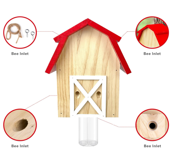 Best Carpenter Bee Trap - Carpenter Bee Trap - Wood Boring Bee Trap-Carpenter Bee Trap for Outdoors -Chemical Free