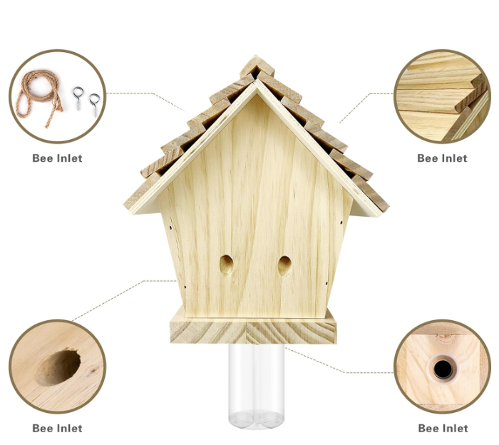 Best Carpenter Bee Trap - Carpenter Bee Trap - Wood Boring Bee Trap-Carpenter Bee Trap for Outdoors -Chemical Free